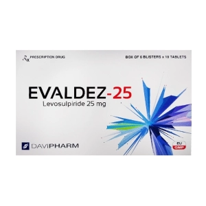 Evaldez-25 Davipharm 6 vỉ x 10 viên (Levosulpirid)