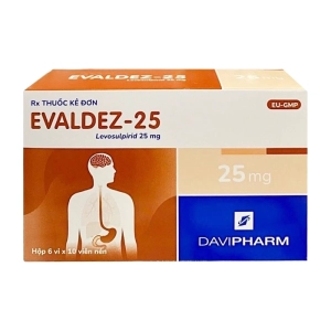 Evaldez-25 Davipharm 6 vỉ x 10 viên (Levosulpirid)