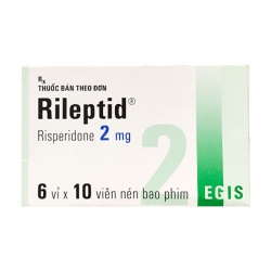Thuốc hướng thần Egis Rileptid 2mg, Hộp 60 viên Thuốc hướng thần Egis Rileptid 2mg, Hộp 60 viên