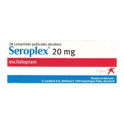 Seroplex 20mg Lundbeck 2 vỉ x 14 viên (Escitalopram) Seroplex 20mg Lundbeck 2 vỉ x 14 viên (Escitalopram)