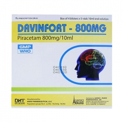 Thuốc hướng thần Hataphar Davinfort 800mg 20 ống
