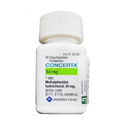 Thuốc hướng thần Janssen Concerta, Chai 30 viên Thuốc hướng thần Janssen Concerta, Chai 30 viên