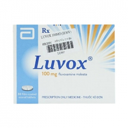 Thuốc hướng thần Luvox 100mg, Hộp 30 viên Thuốc hướng thần Luvox 100mg, Hộp 30 viên