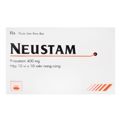 Neustam 400mg Pymepharco 10 vỉ x 10 viên - Trị chóng mặt, rung giật cơ