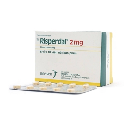 Thuốc hướng thần Risperdal 2mg, Hộp 6 vỉ x 10 viên