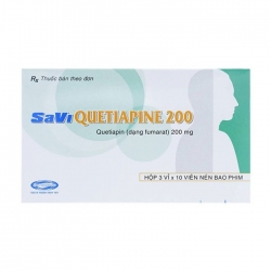 Savi Quetiapine 200 Savipharm 3 vỉ x 10 viên (Quetiapine)