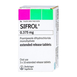 Sifrol 0.375mg Boehringer Ingelheim 3 vỉ x 10 viên (Pramipexole)