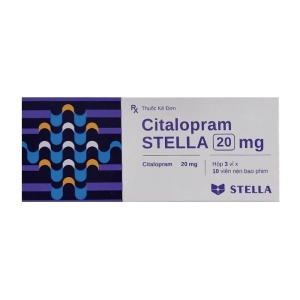 Citalopram Stella 20mg 3 vỉ x 10 viên (Citalopram)