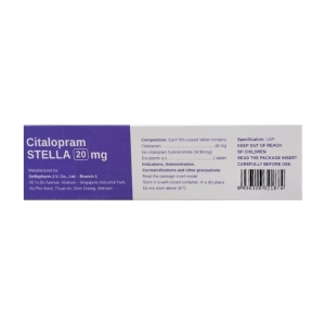 Citalopram Stella 20mg 3 vỉ x 10 viên (Citalopram)