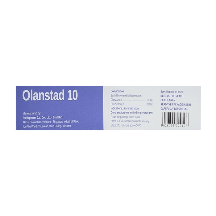 Olanstad 10 Stellapharm 3 vỉ x 10 viên Olanstad 10 Stellapharm 3 vỉ x 10 viên