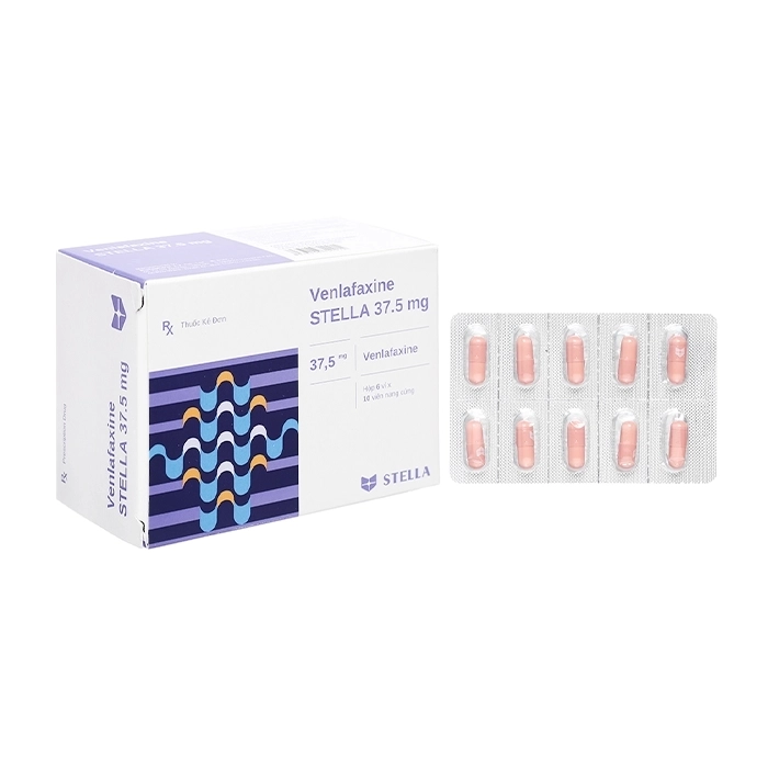 Venlafaxine Stella 37.5mg 6 vỉ x 10 viên Venlafaxine Stella 37.5mg 6 vỉ x 10 viên