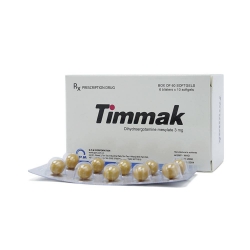 Thuốc hướng thần Timmak - Dihydroergotamine mesylate 3mg, Hộp 60 viên