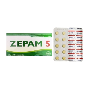 Zepam 5 MS 10 vỉ x 10 viên (Diazepam)
