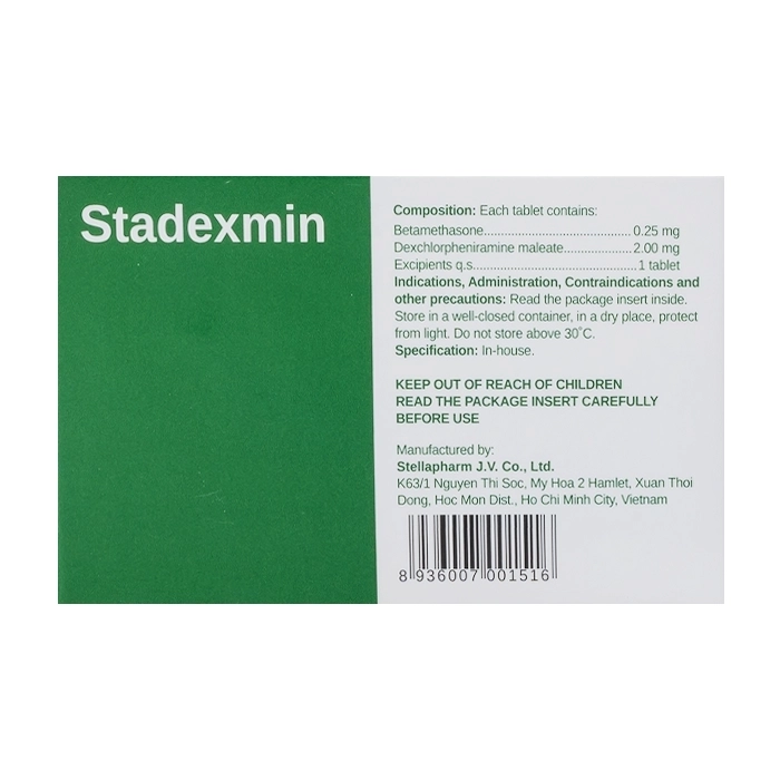 Stadexmin Stellapharm 500 viên
