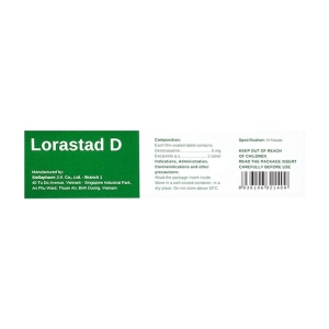 Lorastad D 5mg Stellapharm 3 vỉ x 10 viên Lorastad D 5mg Stellapharm 3 vỉ x 10 viên