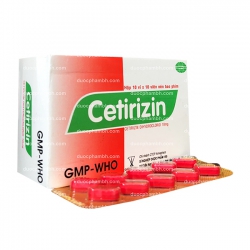 Cetirizin 10mg Cophavina 10 vỉ x 10 viên