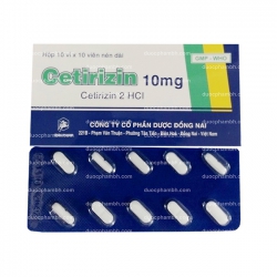 Thuốc kháng Histamin CETIRIZIN - Cetiricin dihydroclorid 10mg