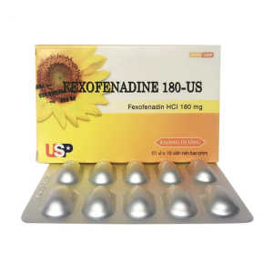 Fexofenadine 180-US US Pharma - USP 1 vỉ x 10 viên