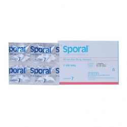 Sporal 100mg Janssen 1 vỉ x 4 viên