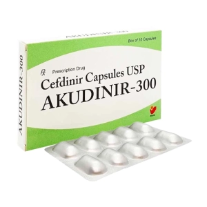 Akudinir-300 Akums 1 vỉ x 10 viên (Cefdinir)