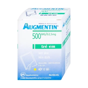 Augmentin 500mg/62.5mg GSK 12 gói (Amoxicillin + Acid clavulanic)