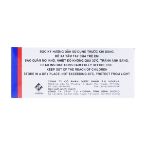 Augxicine 250mg/31.25mg Vidipha 10 gói x 0.8g