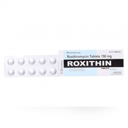 Thuốc kháng sinh Brawn Roxithin 150mg, Hộp 100 viên Thuốc kháng sinh Brawn Roxithin 150mg, Hộp 100 viên