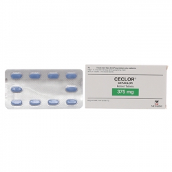 Ceclor 375mg Menarini 1 vỉ x 10 viên Ceclor 375mg Menarini 1 vỉ x 10 viên