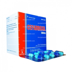 Thuốc kháng sinh Cophavina Cefadroxil 500mg Hộp 10 vỉ x 10 viên