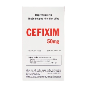 Cefixim 50mg Vidipha 10 gói x 1g