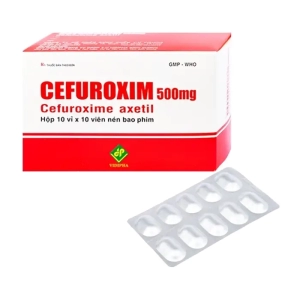 Cefuroxim 500mg Vidipha 10 vỉ x 10 viên (Cefuroxim)