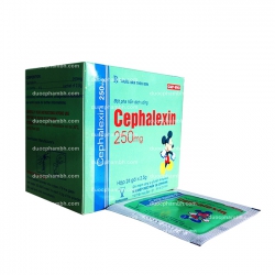 Thuốc kháng sinh Cophavina Cephalexin 250mg, Hộp 24 gói Thuốc kháng sinh Cophavina Cephalexin 250mg, Hộp 24 gói