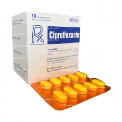 Thuốc kháng sinh CIPROFLOXACIN - Ciprofloxacin 500mg Thuốc kháng sinh CIPROFLOXACIN - Ciprofloxacin 500mg