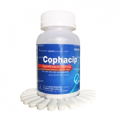Thuốc kháng sinh Cophavina Cophacip 500mg, Chai 100 viên Thuốc kháng sinh Cophavina Cophacip 500mg, Chai 100 viên