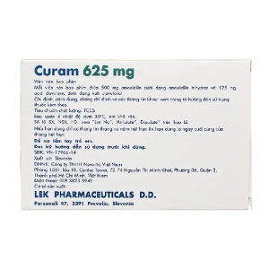 Curam 625mg Sandoz 10 vỉ x 8 viên Curam 625mg Sandoz 10 vỉ x 8 viên