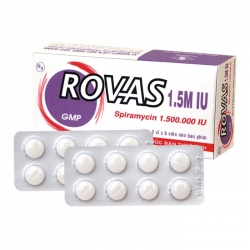 Thuốc kháng sinh DHG Rovas 1.5M Spiramycin 1.500.000 IU, Hộp 16 viên
