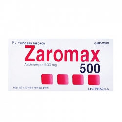 Thuốc kháng sinh DHG Zaromax 500mg Thuốc kháng sinh DHG Zaromax 500mg