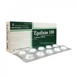 Thuốc kháng sinh Amvipharm Egoxime 100mg, Hộp 20 viên Thuốc kháng sinh Amvipharm Egoxime 100mg, Hộp 20 viên