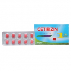 Cetirizin 10mg Vacopharm 10 vỉ x 10 viên - Thuốc chống dị ứng