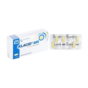 Klacid MR 500mg Abbott 1 vỉ x 5 viên (Clarithromycin)