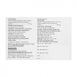 Mactaxim 100 DT Macleods 1 vỉ x 10 viên Mactaxim 100 DT Macleods 1 vỉ x 10 viên