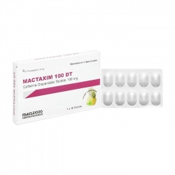 Mactaxim 100 DT Macleods 1 vỉ x 10 viên Mactaxim 100 DT Macleods 1 vỉ x 10 viên