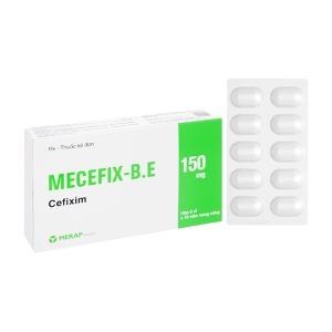 Mecefix-B.E 150mg Merap 2 vỉ x 10 viên Mecefix-B.E 150mg Merap 2 vỉ x 10 viên