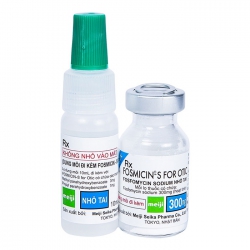 Thuốc kháng sinh Meiji Fosmicin-S For Otic 300mg 10 chai Thuốc kháng sinh Meiji Fosmicin-S For Otic 300mg 10 chai