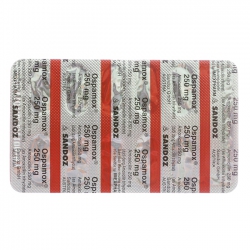 Ospamox 250mg Sandoz 10 vỉ x 10 viên – Điều trị nhiễm trùng, đường hô hấp Ospamox 250mg Sandoz 10 vỉ x 10 viên – Điều trị nhiễm trùng, đường hô hấp