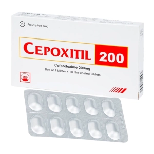 Cepoxitil 200mg Pymepharco 1 vỉ x 10 viên – Thuốc kháng sinh