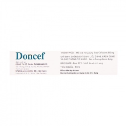 Thuốc kháng sinh PMP Doncef 500mg (Xanh đậm - xám) Thuốc kháng sinh PMP Doncef 500mg (Xanh đậm - xám)