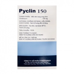 Thuốc kháng sinh PMP Pyclin 150 Thuốc kháng sinh PMP Pyclin 150