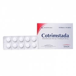 Thuốc kháng sinh Cotrimstada Stada Hộp 10 vỉ x 10 viên