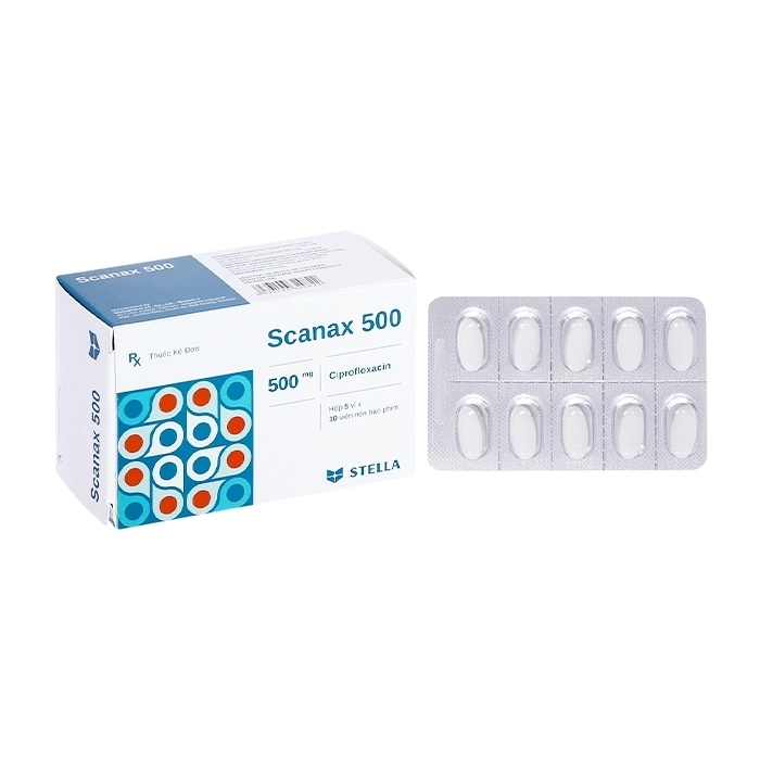Scanax 500 Stellapharm 5 vỉ x 10 viên Scanax 500 Stellapharm 5 vỉ x 10 viên